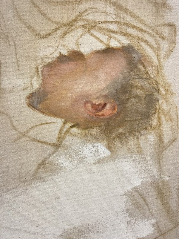 Oleksandra Martson, Reading in Bed , 2024