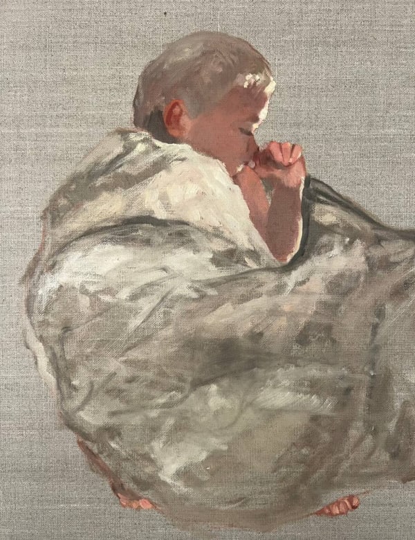 Oleksandra Martson Pristine Dream , 2023 Oil on raw canvas 40 x 50 cm