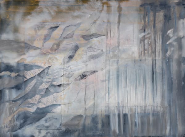 Uncertain Topography 2023 Mixed Media And Oil On Canvas 60 X 80 Cm