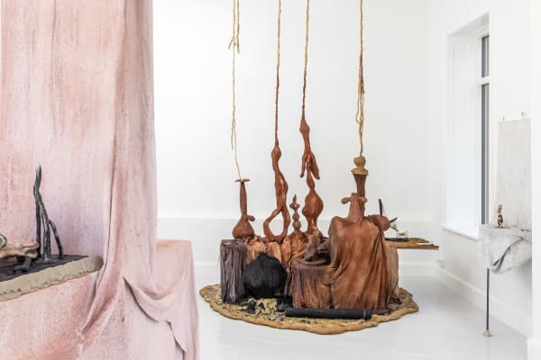 Sara Möller, Mutated Sea / Trampled Ground, Peach Corner, Copenhagen. Photo Courtesy: Peach Corner / Ole Akhøj.