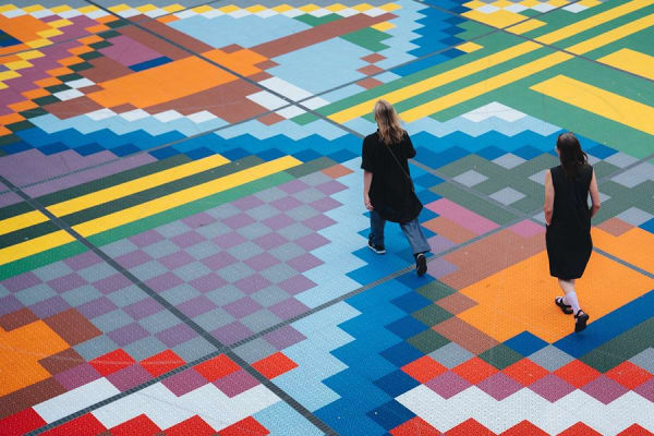 Cilla Ramnek at Sergels torg, Stockholm