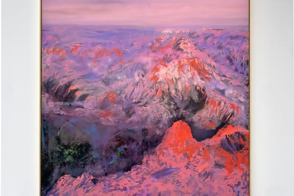 Viktor Rosdahl, past mountains, 2025. Oil on canvas, 232 x 196 cm.