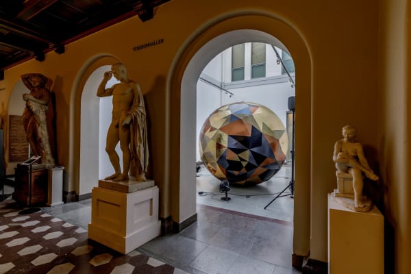 Inger Bergström & Lotte Nilsson Välimaa, Truncated Icosahedron – Site V, Konstakademien, Stockholm, 2025. Photo: Björn Strömfeldt / Konstakademien.