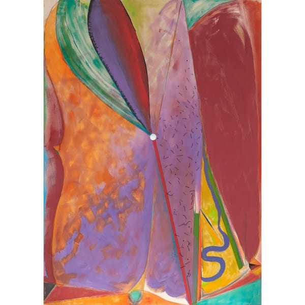 Carl E. Hazlewood Demerara-Tropical Air, 2024 acrylic, collage, roofing velvet, oil pastel, cord, tape, on canvas 84 x 60 inches 213.4 x 152.4 cms