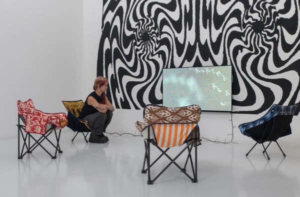 Fyerool Darma: KrØmæ§piritⱫ, 11 January – 2 March 2025, Yeo Workshop, Singapore. Image courtesy of CinotiUHD, photography by Jonathan Tan.