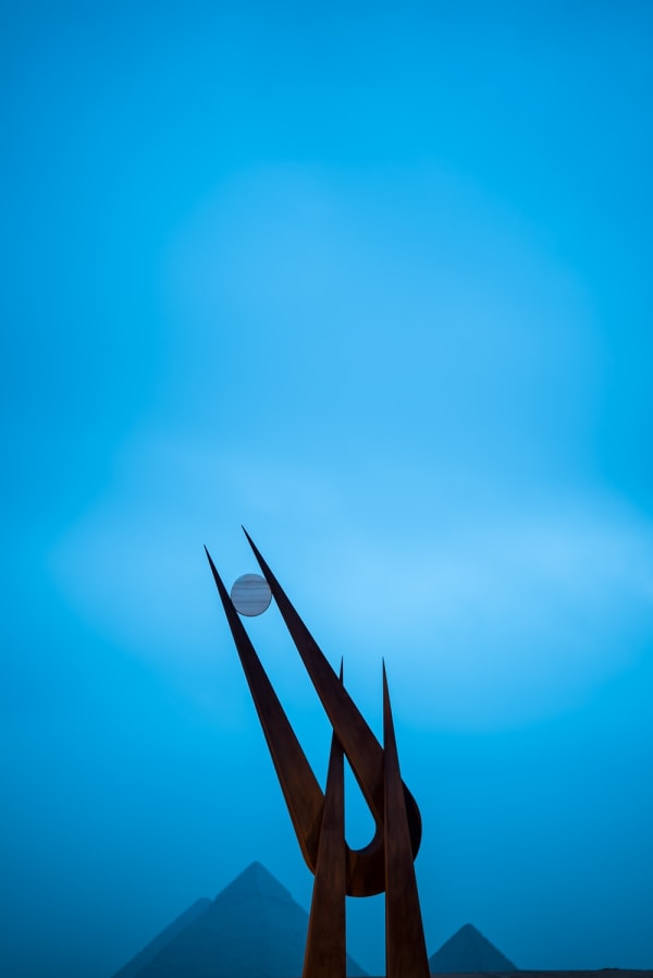 Natalie Clark Spirit Of Hathor Corten Steel Sculpture Eqypt Forever Is Now Pyramids Giza