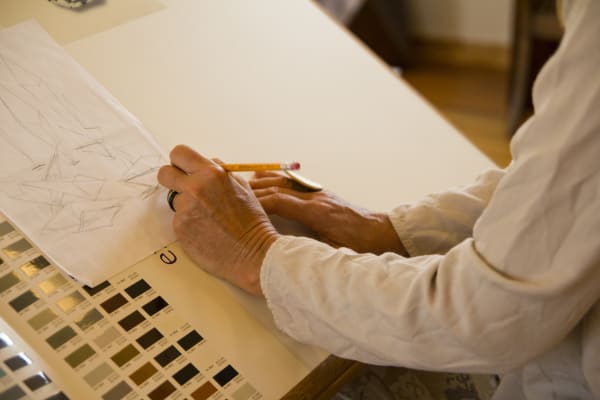 Natalie Clark at work in her Tetonia sculptor studio.