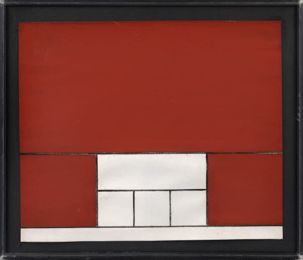 Milton Dacosta, 'In Red’ sample, 1952/1958