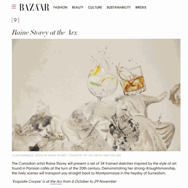 Harper's Bazaar | Raine Storey Exquisite Corpse