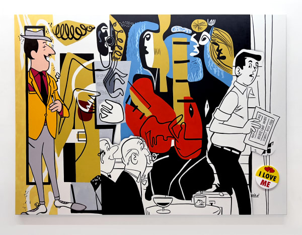 painting of a cartoon image