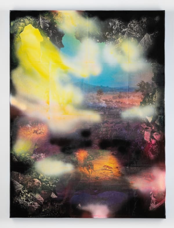 Rush Baker IV painting of an abstract landscape