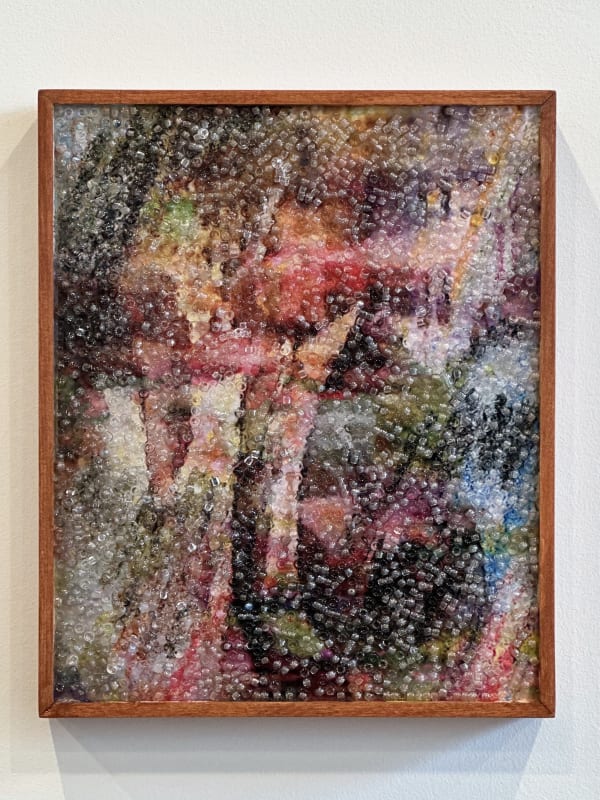 mixed media of colorful landscape