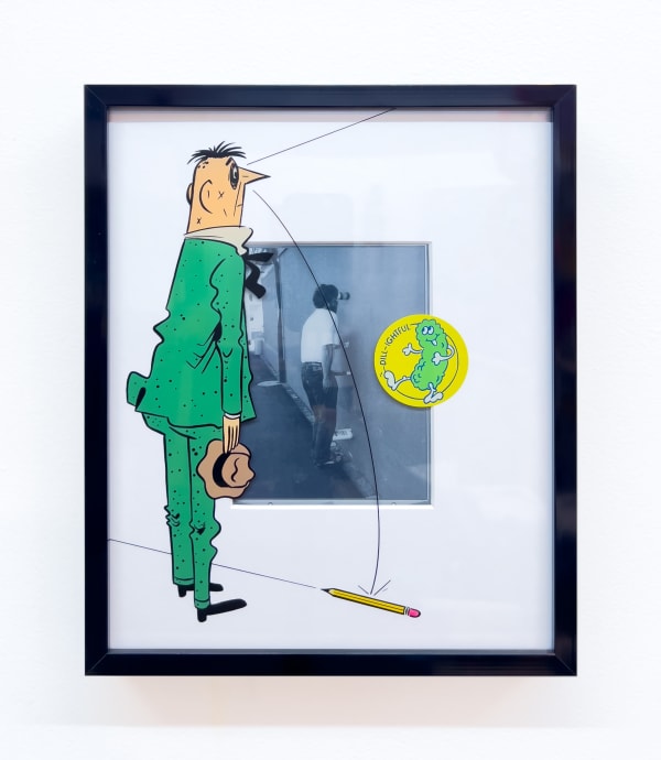 print with overlapping painted plexi