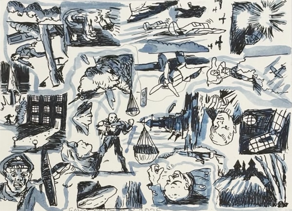 black and white image