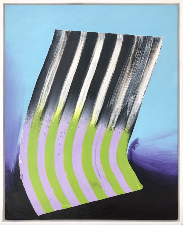 painting of abstract lines by Eric Sall