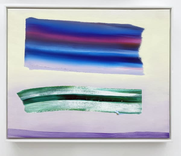 Eric Sall abstract painting of large swatches and broad brush strokes