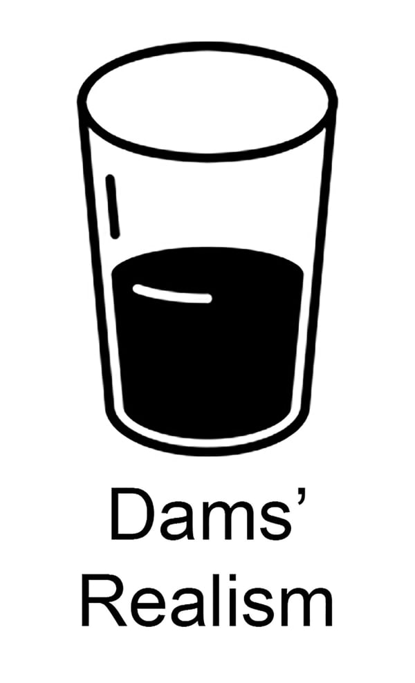 invite for Jimi Dams, a glass half full of black liquid