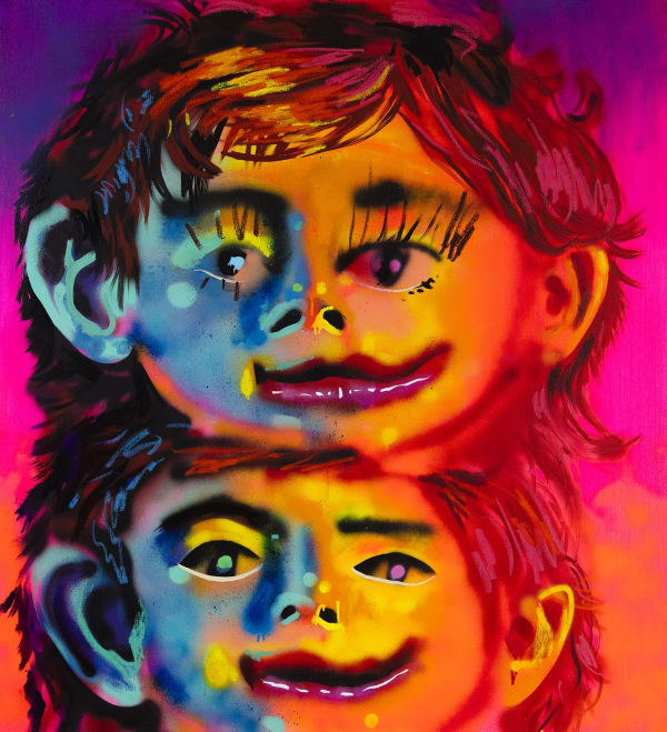 painting of two heads by Natalie Westbrook