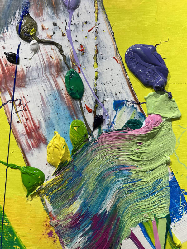 detail view of eric sall's painting