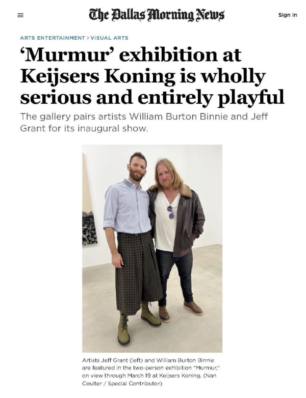 Lauren Smart reviews "Murmur" in Dallas Morning News