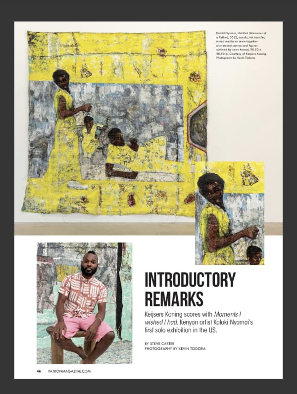 detail of article from Patron Magazine