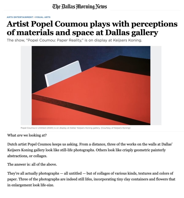 view of the Dallas Morning News layout
