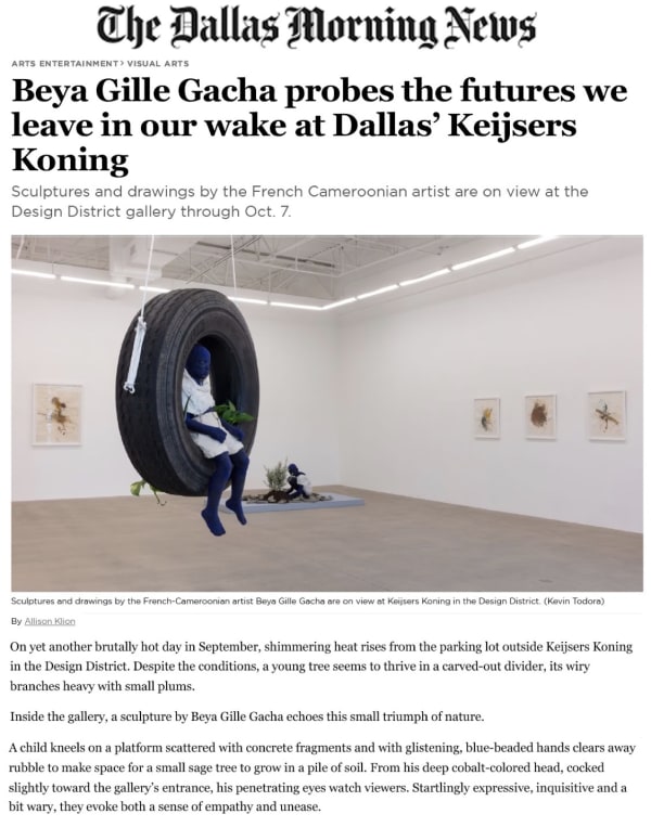 Dallas morning news front page of art section