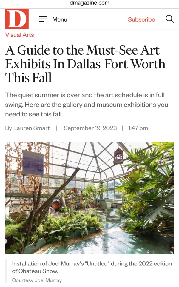 D-magazine article review of our show.
