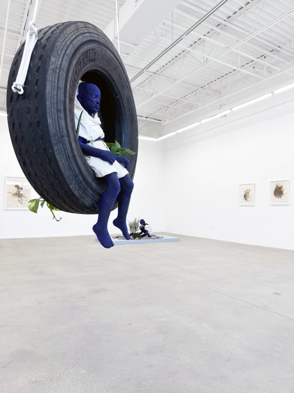 installation view of Beya's exhibition.