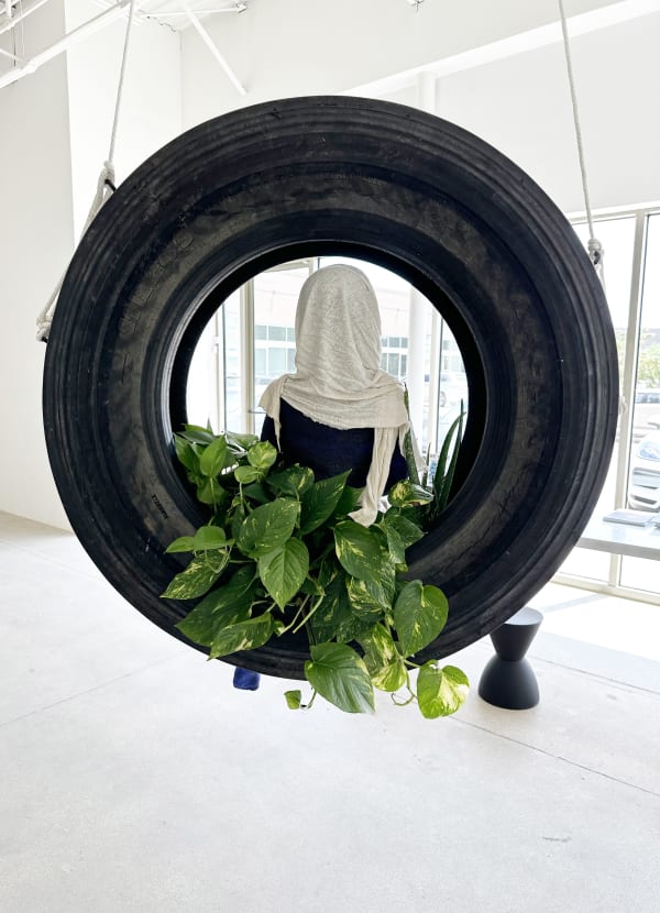 installation of Beya's exhibition