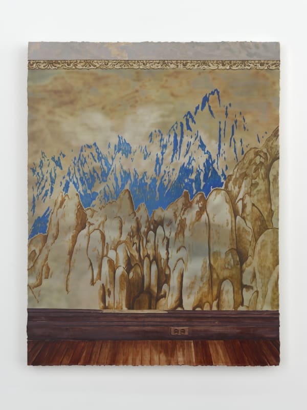 Mural, 2023, Oil and acrylic on canvas, 36 x 28 inches