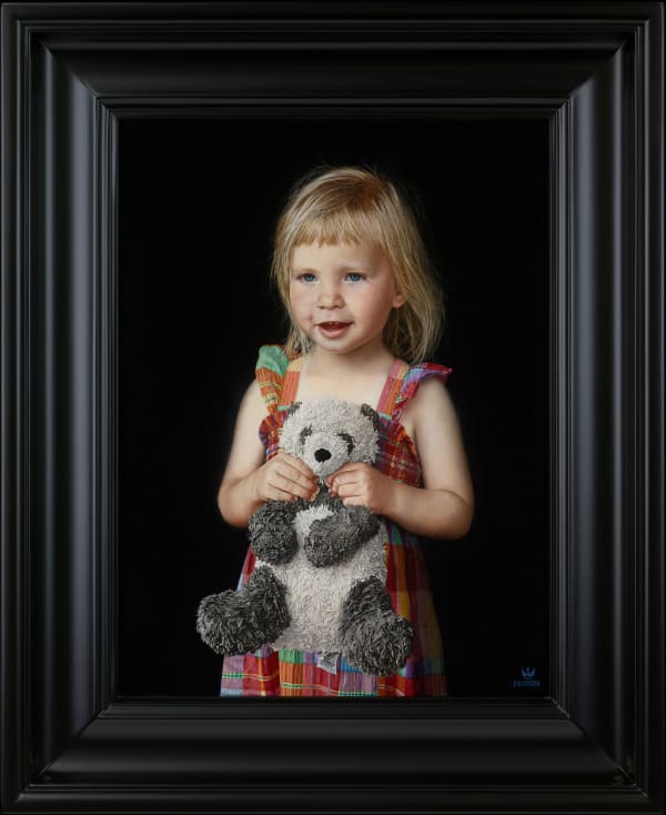 Portrait of Phoebe and Bobo by Charles Moxon