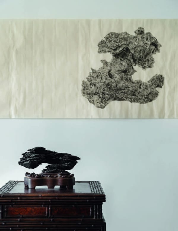 The scholar rock in Tai Xiangzhou's studio