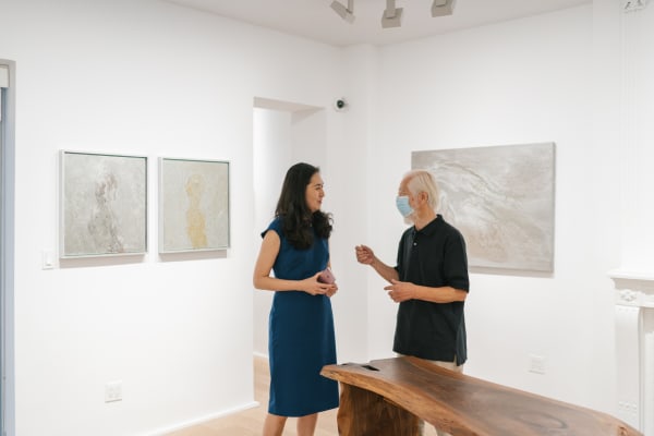 Portrait of Dr. Xu Tingting and artist Hisao Hanafusa