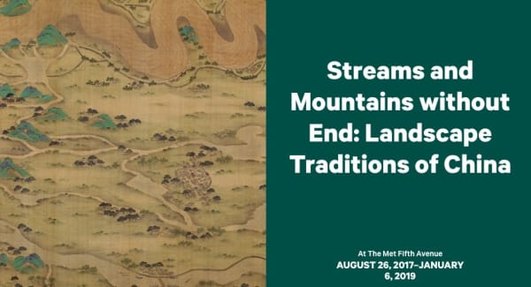 exhibition-poster include a traditional painting and exhibition date and title