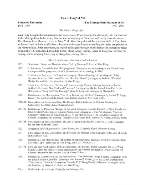 Princeton Info On Fangwen 2