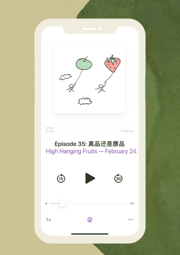 a mock up image of the podcast