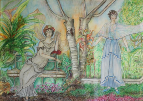 Christopher Peter, Madame Recamier and Madame De Stael in an Eastern Cape Garden. (Allenby rd, East London), 2023