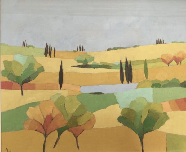 Ana Bianchi, Landscape with Cyprus Trees