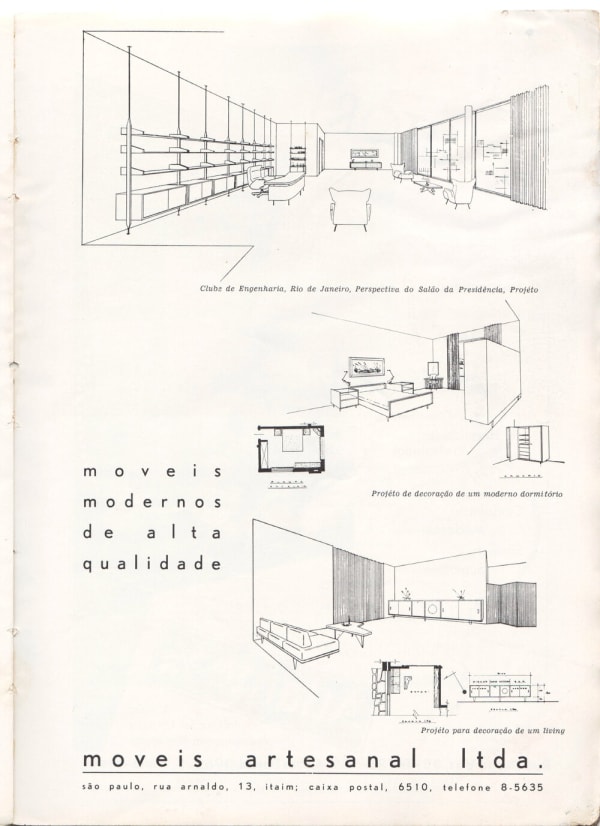 Detail of presentation by Móveis Artesanal.
