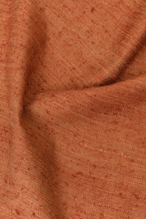 Feather yarn Nut-brown and Mango - Natural pigments