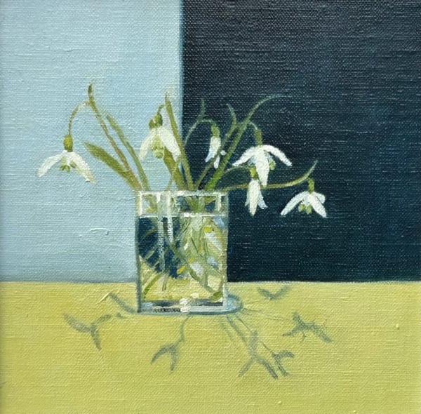 Deborah Milner, Snowdrops in a Glass