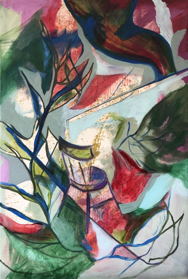 Ala Jazayeri Overgrowth of A Recollection, 2021 Oil on canvas 90 x 60 x 4 cm