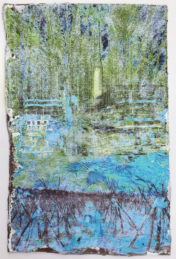 Jeroen van Dooren Fred Robeson, Re-Construct, 2022 Mixed media on concrete canvas 59 x 39.5 x 3 cm