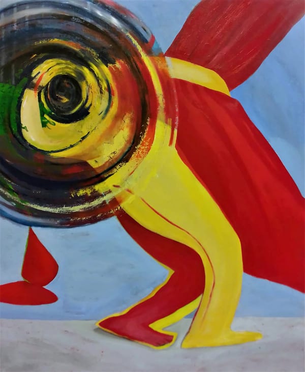 Diana Zrnic The Wind of Change, 2020 Acrylic and oil on canvas 118 x 97 x 5 cm