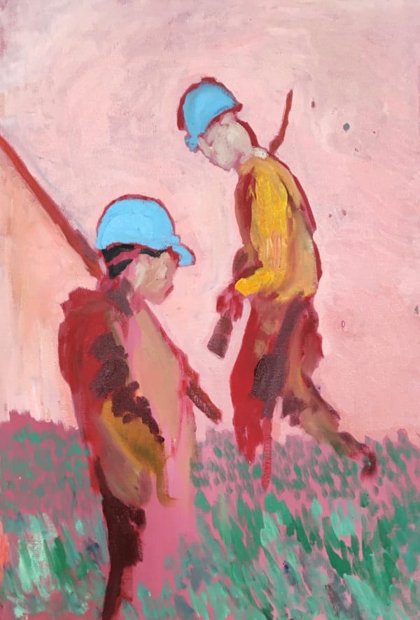 Joss Nelson A/107 (Study for “UN blue”), 2023 Oil on canvas board 49 x 32 cm