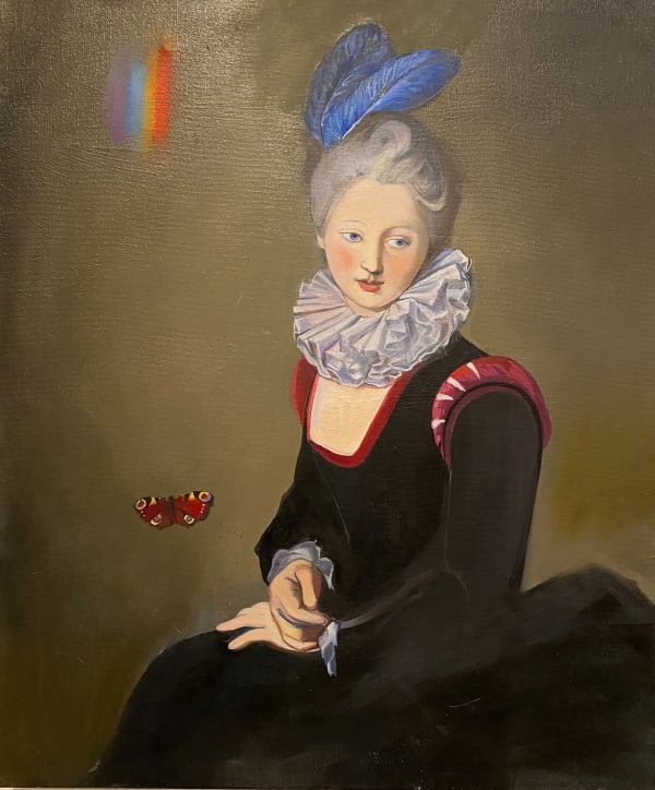 Daisy Clarke Peacock Butterfly, 2022 Oil on canvas 60 x 50 cm