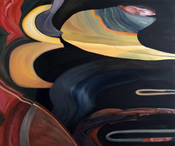 Diana Zrnic Blown Away, 2022 Oil on canvas 100 x 120 x 5 cm