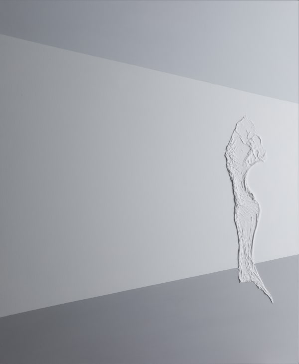 Derek Dickinson Within, 2018 Acrylic and muslin on canvas 120 x 100 x 2 cm