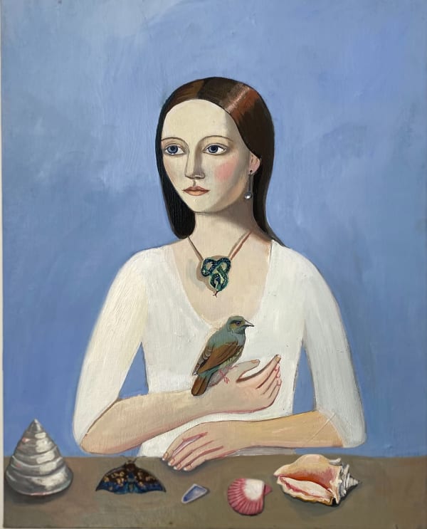 Daisy Clarke Woman with seashells, 2022 Oil on canvas 60 x 50 cm